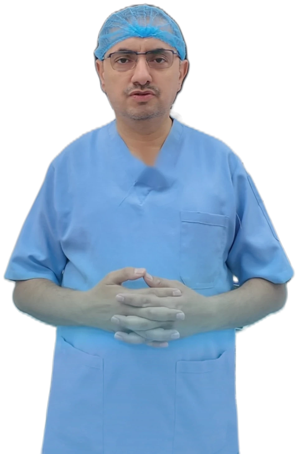 Prof. Dr. Ula Al-Kawaz in surgical scrubs